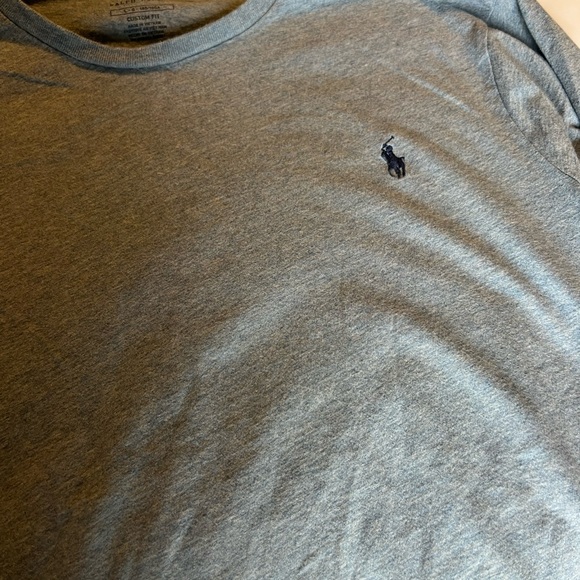 Men’s Polo Ralph Lauren Light Blue Custom Fit Tee size Large - Picture 4 of 7